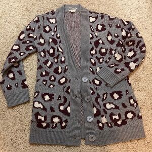 Hem & thread Animal print cardigan